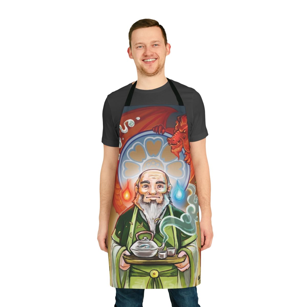 A high-quality apron featuring the iconic dragon design from Avatar: The Last Airbender