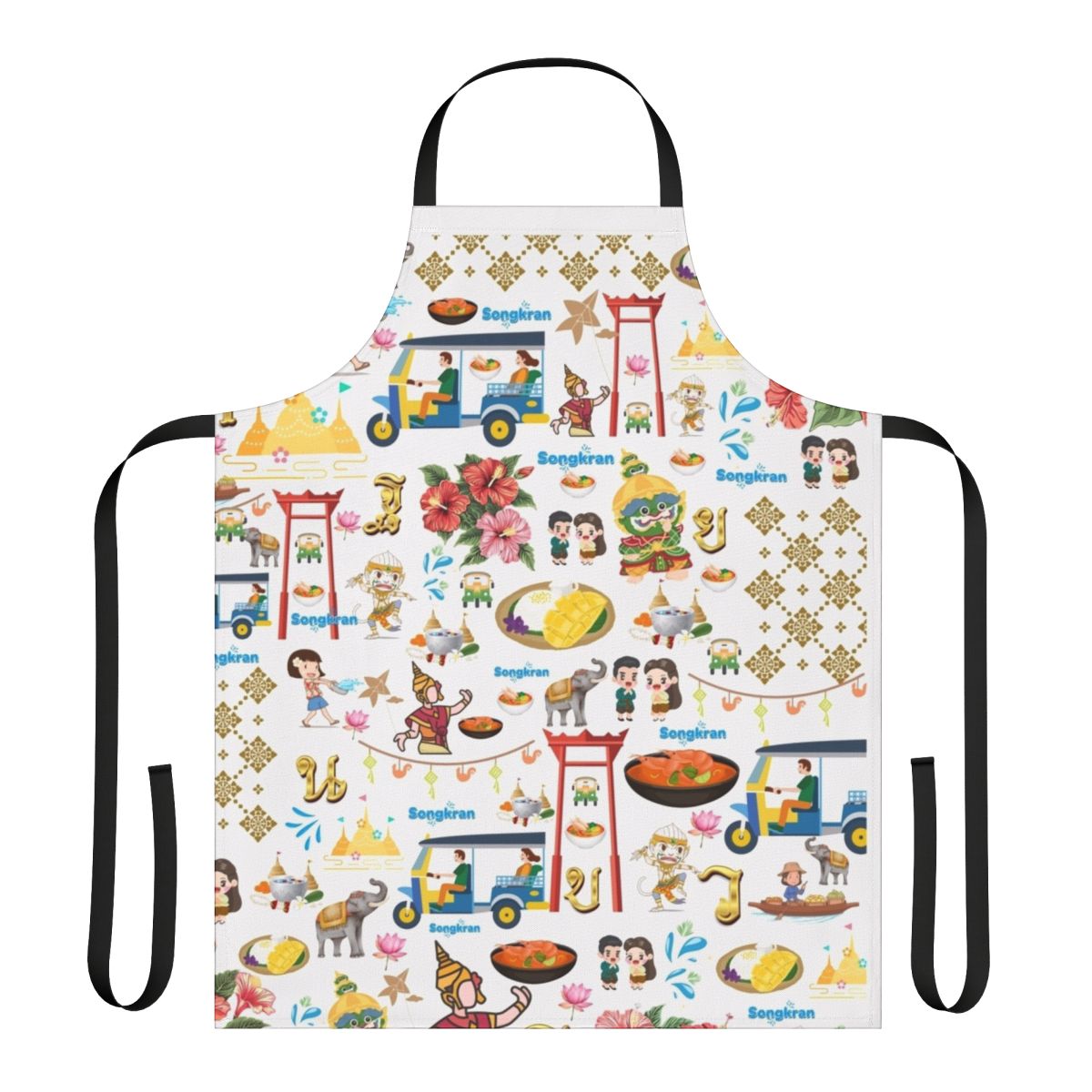 Apron featuring the vibrant Songkran Festival in Thailand