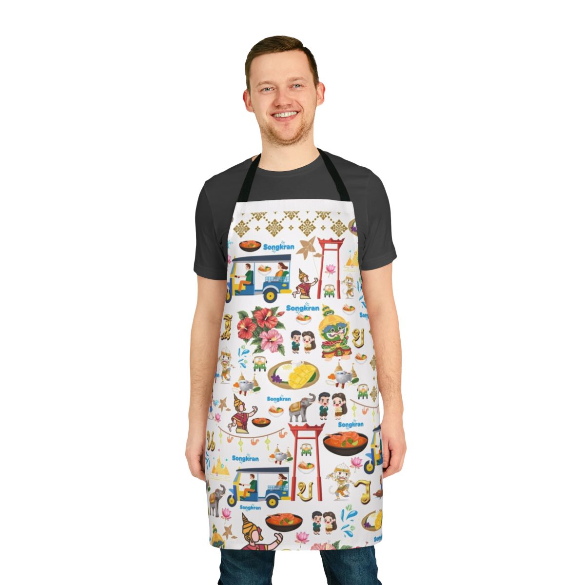 Apron featuring the vibrant Songkran Festival in Thailand