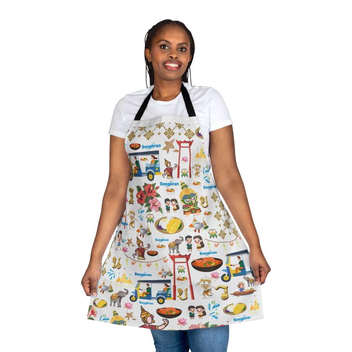 Apron featuring the vibrant Songkran Festival in Thailand