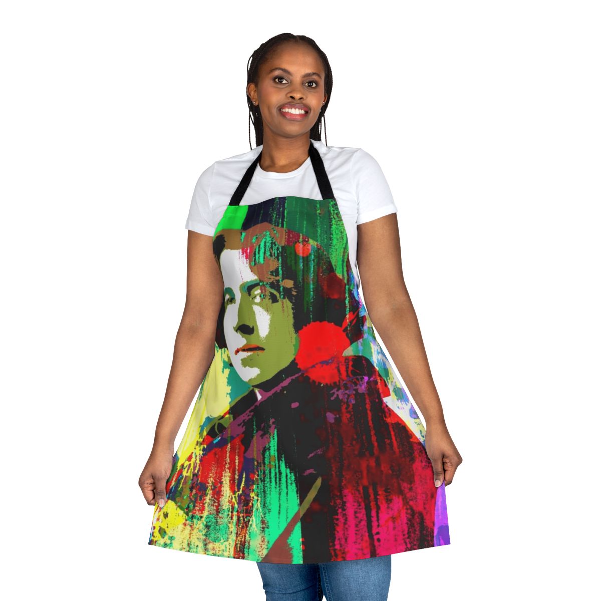 Elegant apron featuring the portrait of celebrated gay icon and literary figure Oscar Wilde