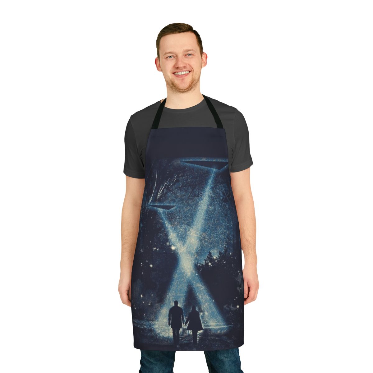 X-Files Themed Apron with Fox Mulder and Dana Scully