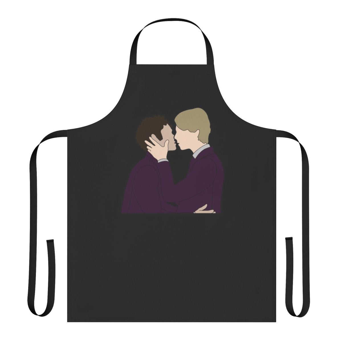 Young Royals-inspired apron featuring the characters Wilhelm and Simon