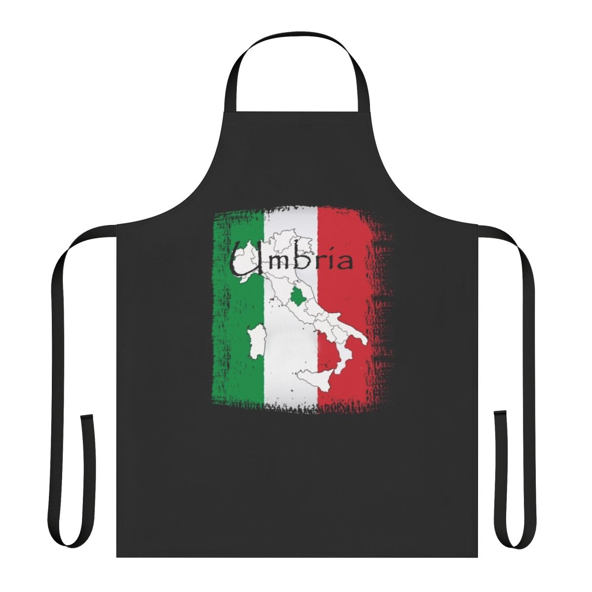 Premium apron featuring the vibrant colors and designs of the Umbria region of Italy