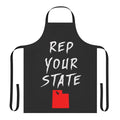 A high-quality kitchen apron featuring the outline of the state of Utah, perfect for cooking, baking, and displaying state pride.