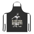 Apron featuring a Wakandan-inspired design and comic book-inspired graphics