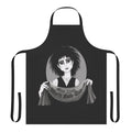Stylish gothic apron featuring a Siouxsie and the Banshees inspired design, perfect for World Goth Day.