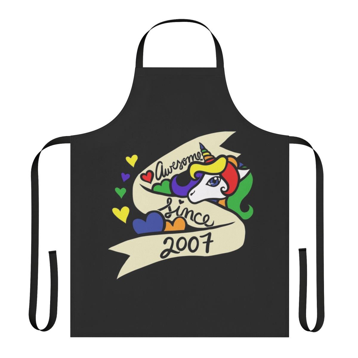 Cute unicorn apron for the 2007 birthday celebration