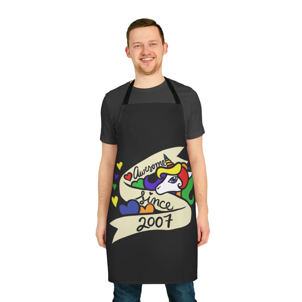 Cute unicorn apron for the 2007 birthday celebration
