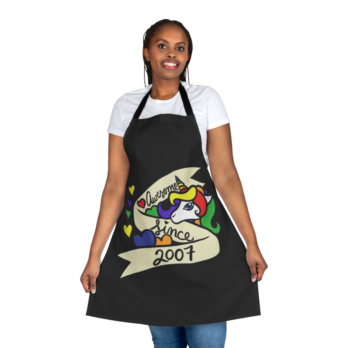 Cute unicorn apron for the 2007 birthday celebration