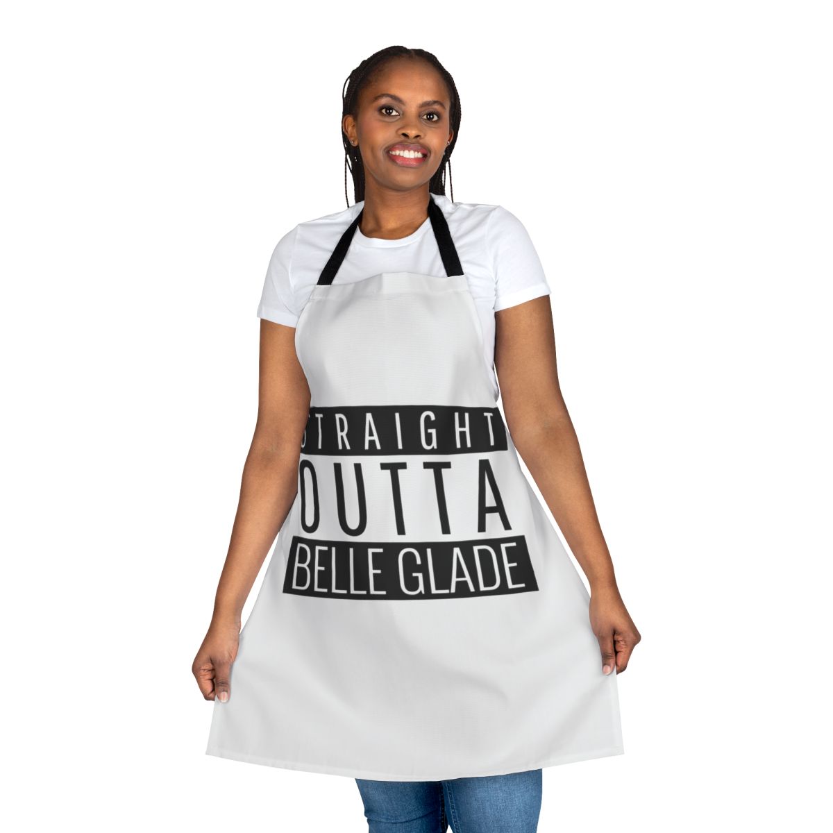Straight Outta Belle Glade, FL Apron - Show Your Belle Glade Pride