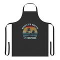 Schitt's Creek inspired cafe tropical apron with characters and quotes