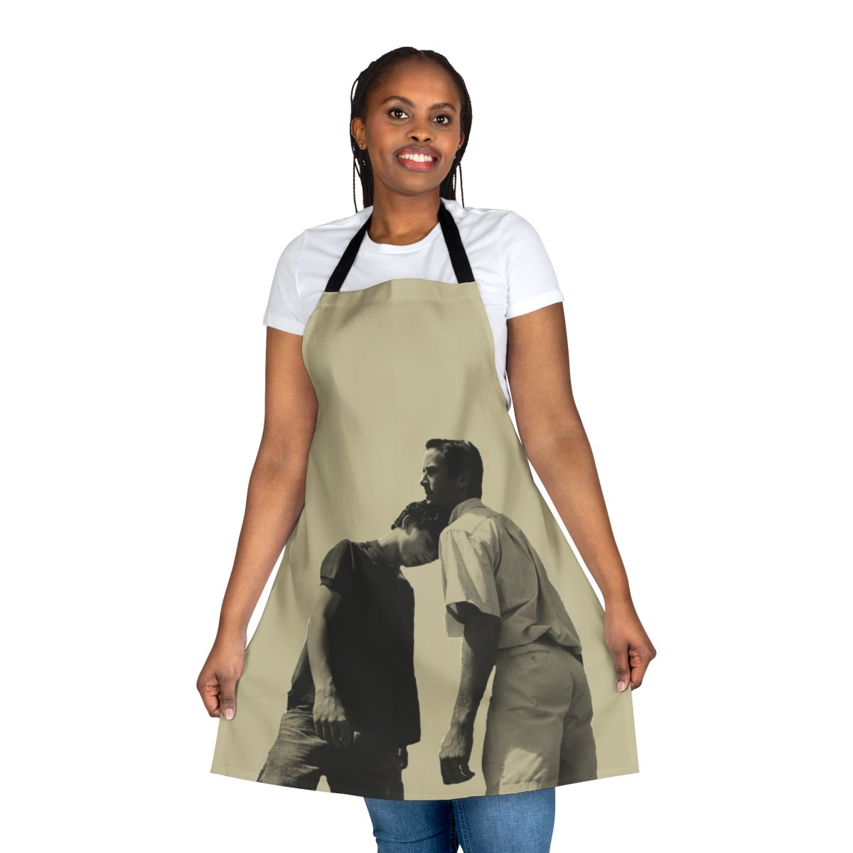 "Call Me By Your Name" themed apron with minimalist design
