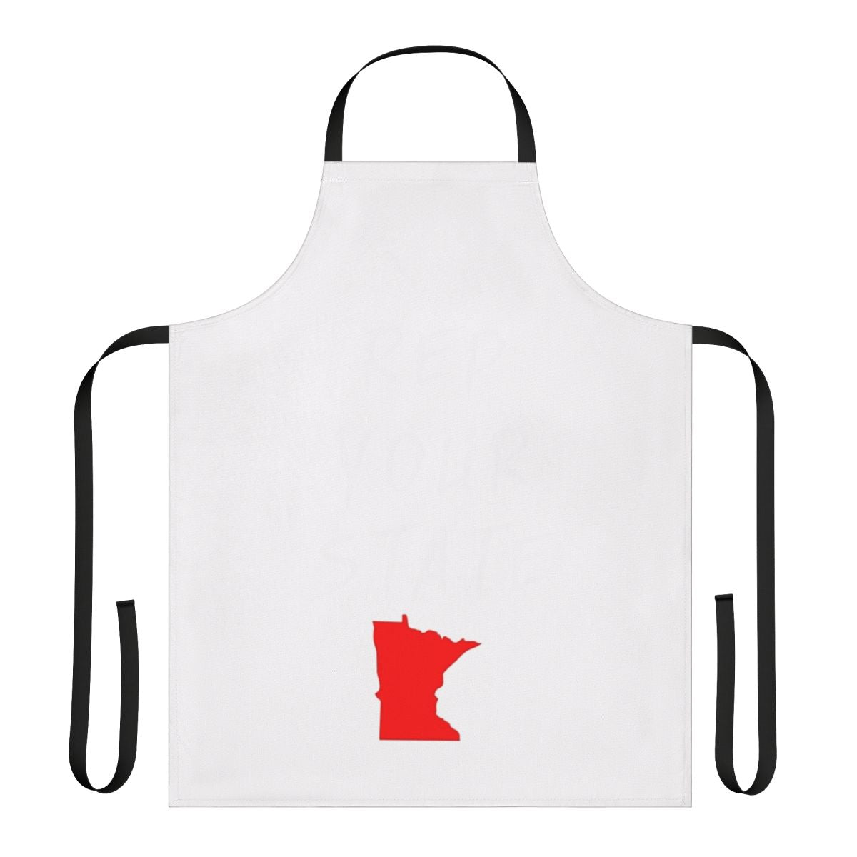 A durable and stylish apron featuring the state of Minnesota
