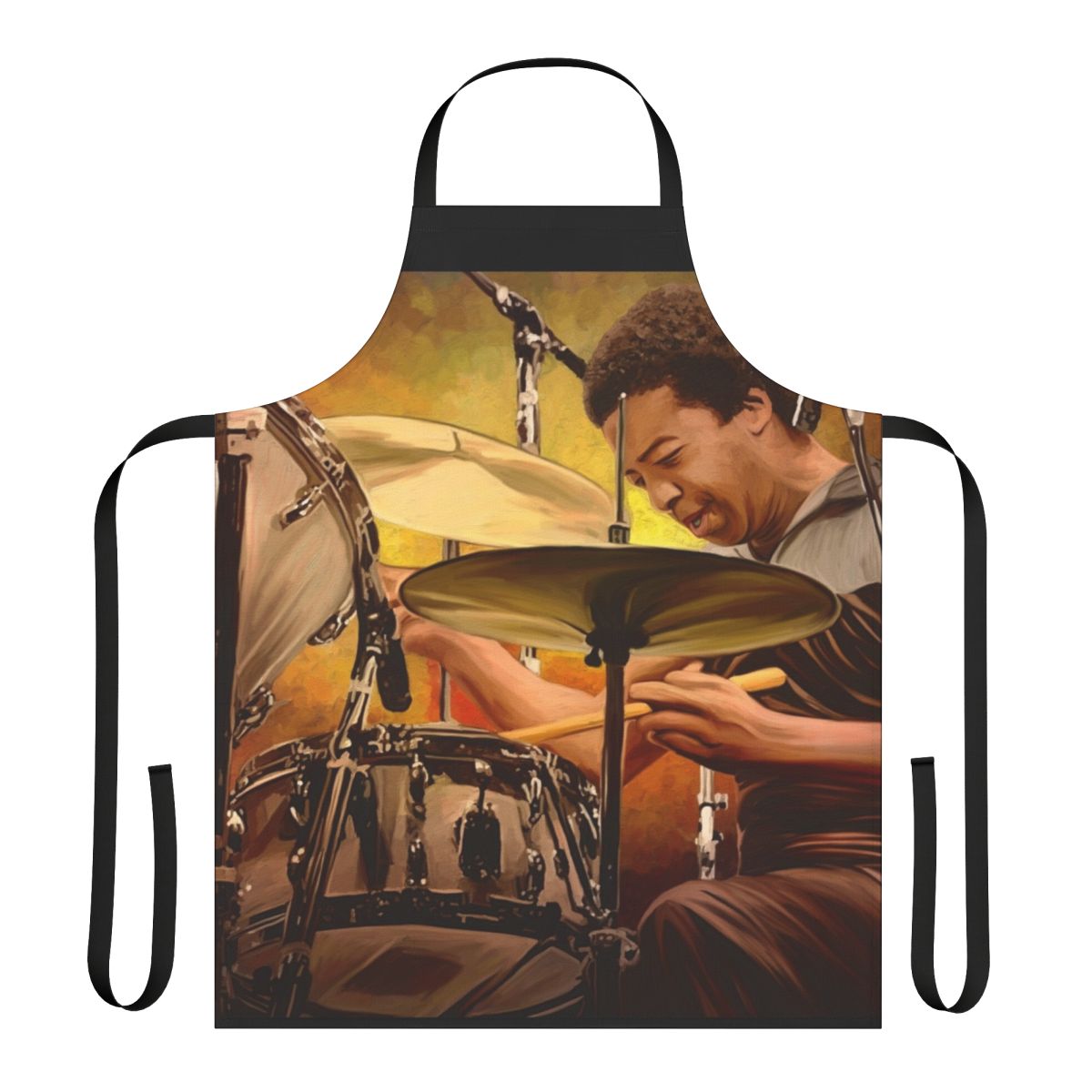 Apron honoring the iconic jazz drummer Tony Williams