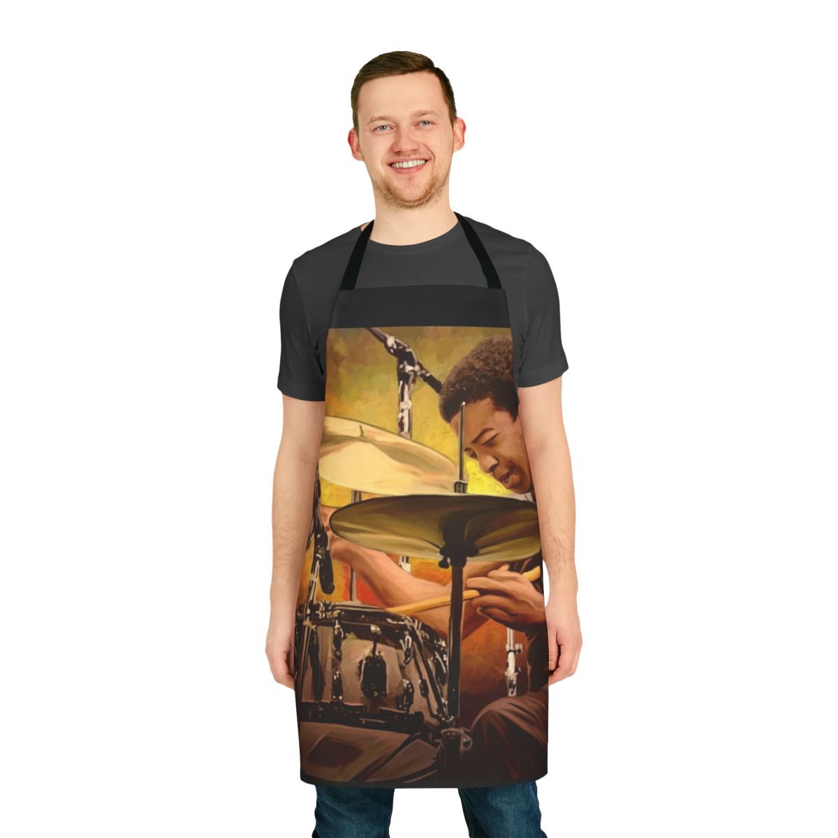 Apron honoring the iconic jazz drummer Tony Williams