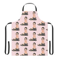 Adam Sandler-themed apron with sandal and foot design