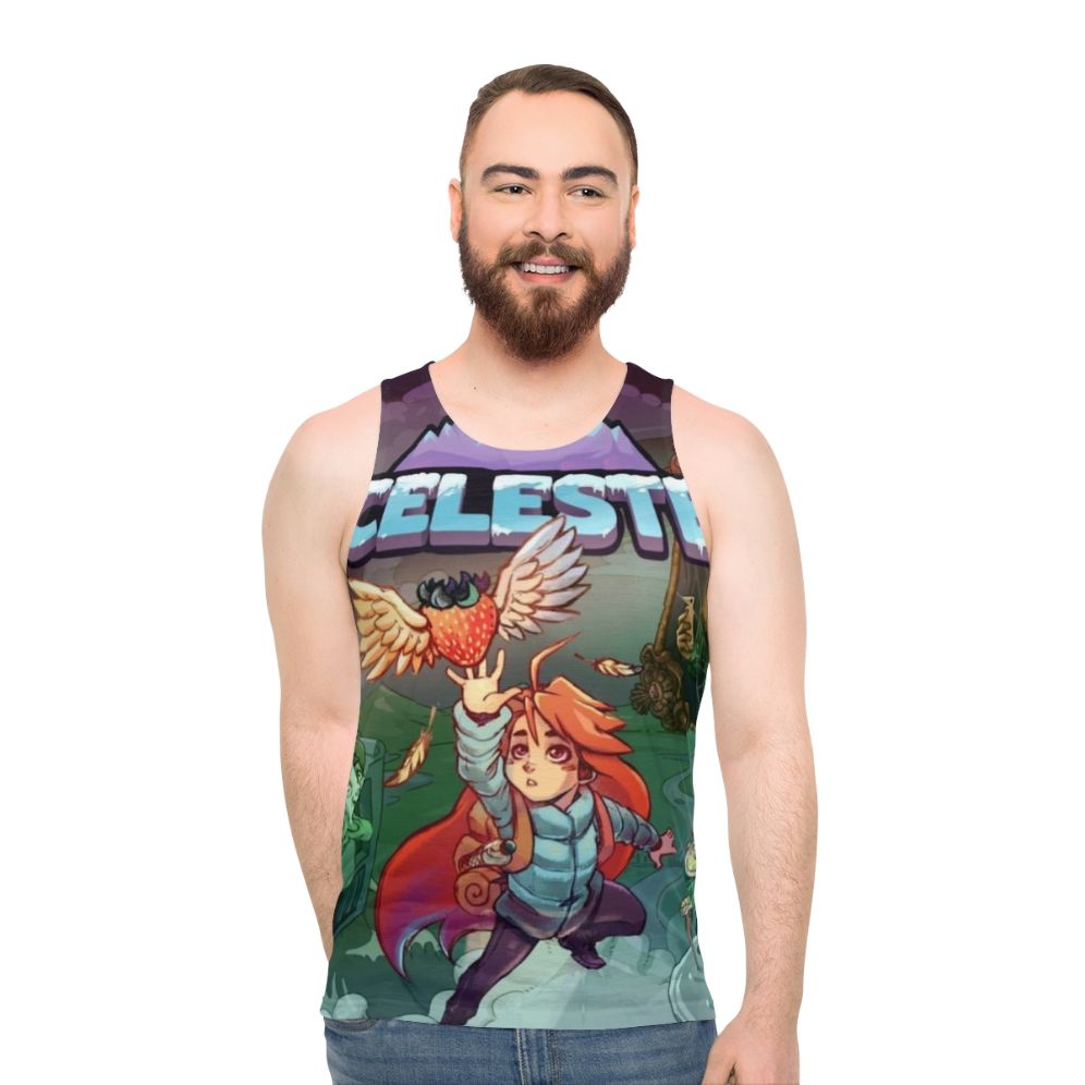 Celeste video game inspired unisex tank top