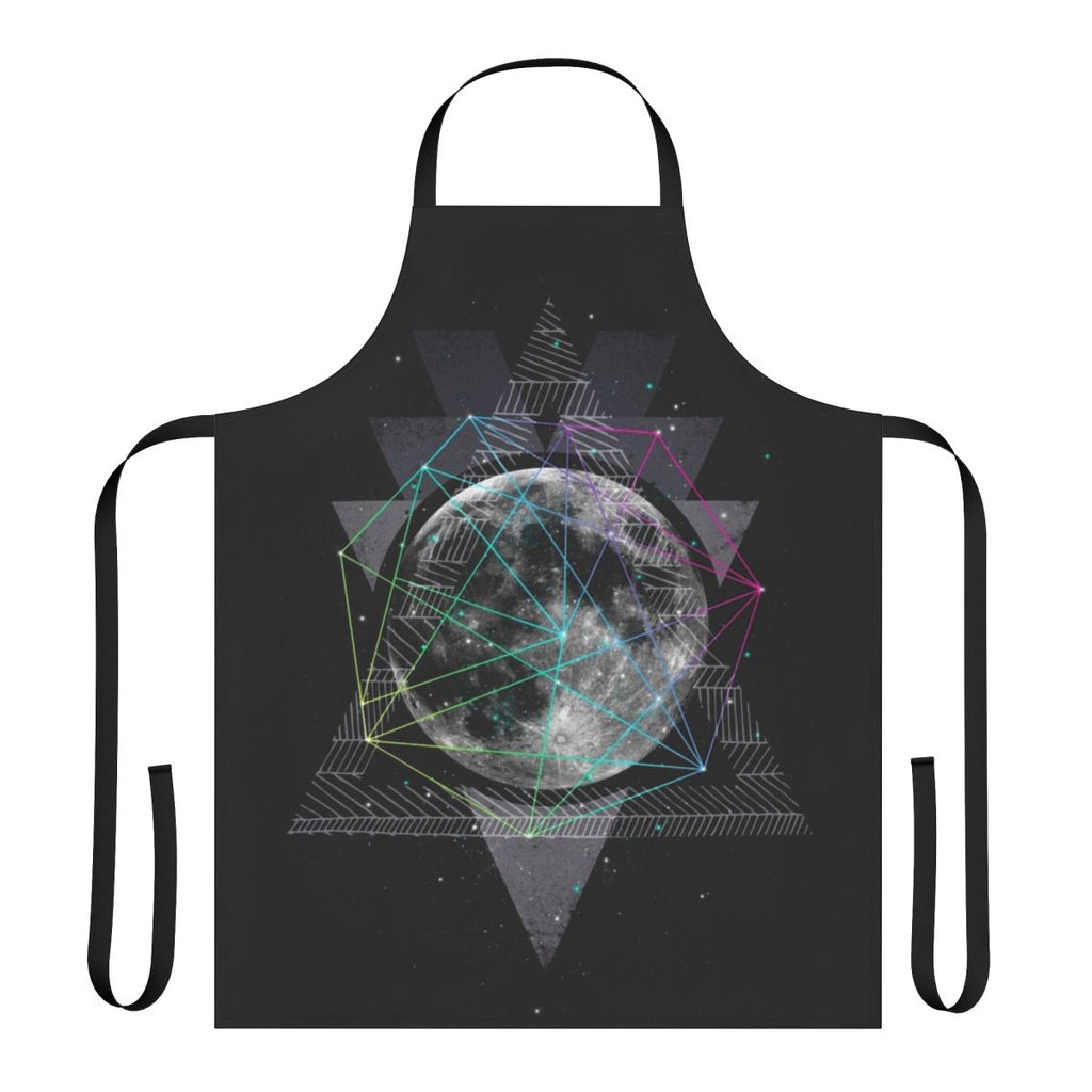 Apron with a stylish and captivating moon and stars design