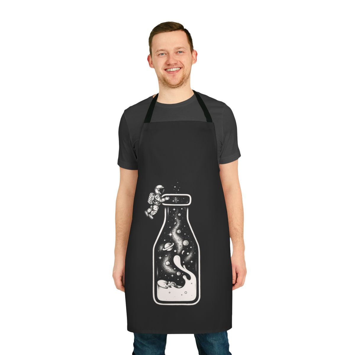Apron featuring a beautiful Milky Way galaxy design, ideal for space enthusiasts
