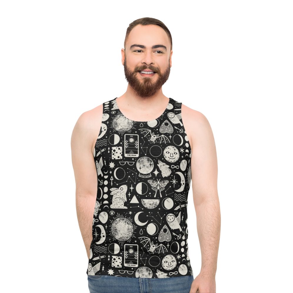 Celestial eclipse unisex lunar tank top