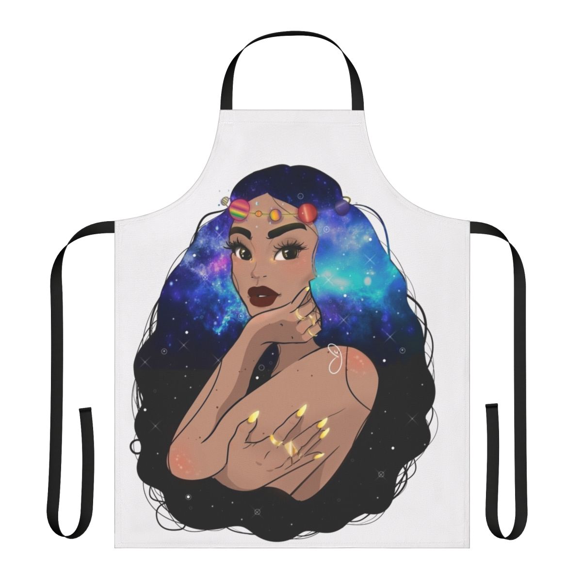 Orions Sky Apron - A starry night sky inspired apron design