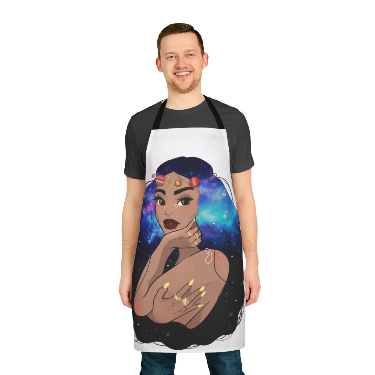 Orions Sky Apron - A starry night sky inspired apron design