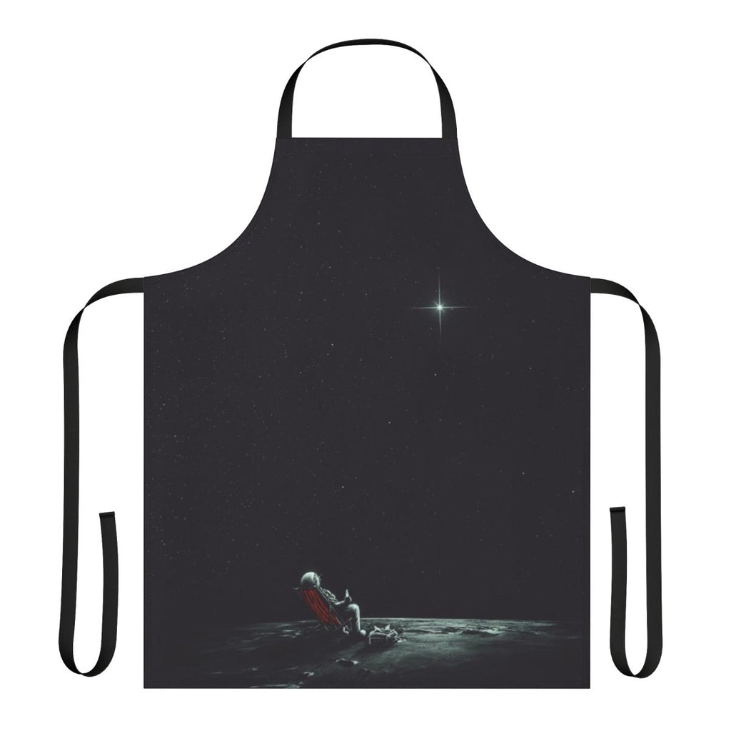 Whimsical abstract apron with space and cosmic imagery for cosmic exploration and relaxation