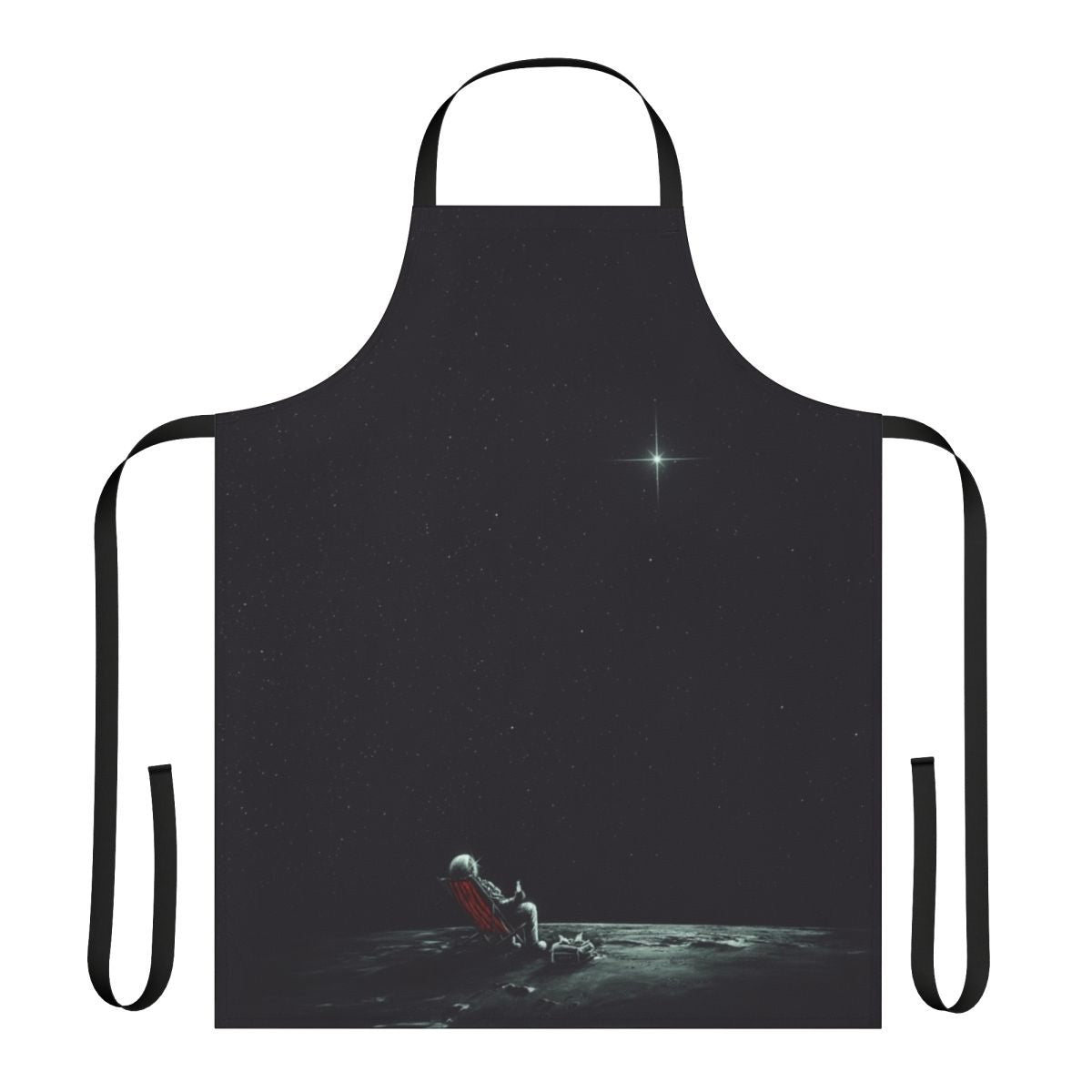 Whimsical abstract apron with space and cosmic imagery for cosmic exploration and relaxation
