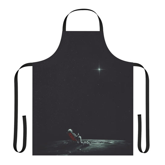 Whimsical abstract apron with space and cosmic imagery for cosmic exploration and relaxation