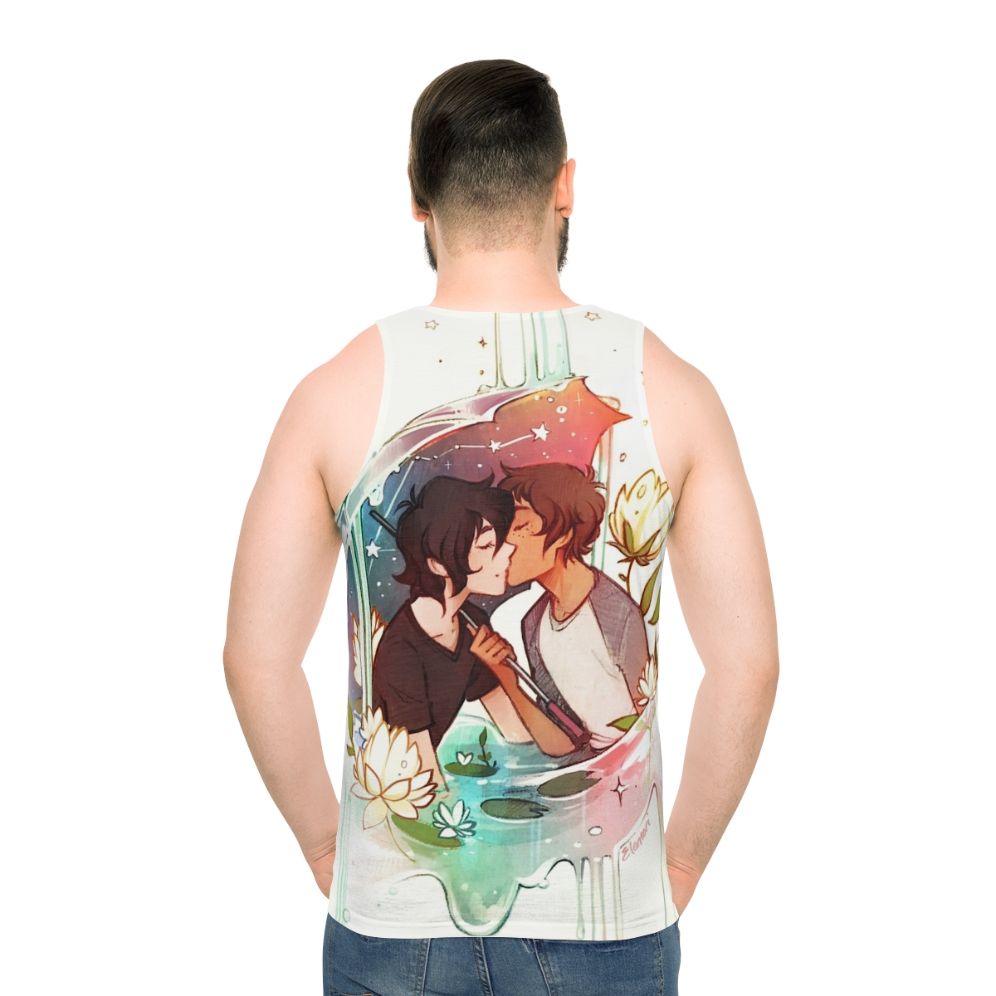 Unisex galaxy tank top with starry night sky design