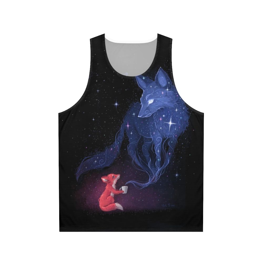 Celestial galaxy print unisex tank top