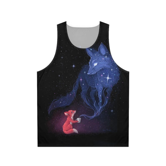 Celestial galaxy print unisex tank top