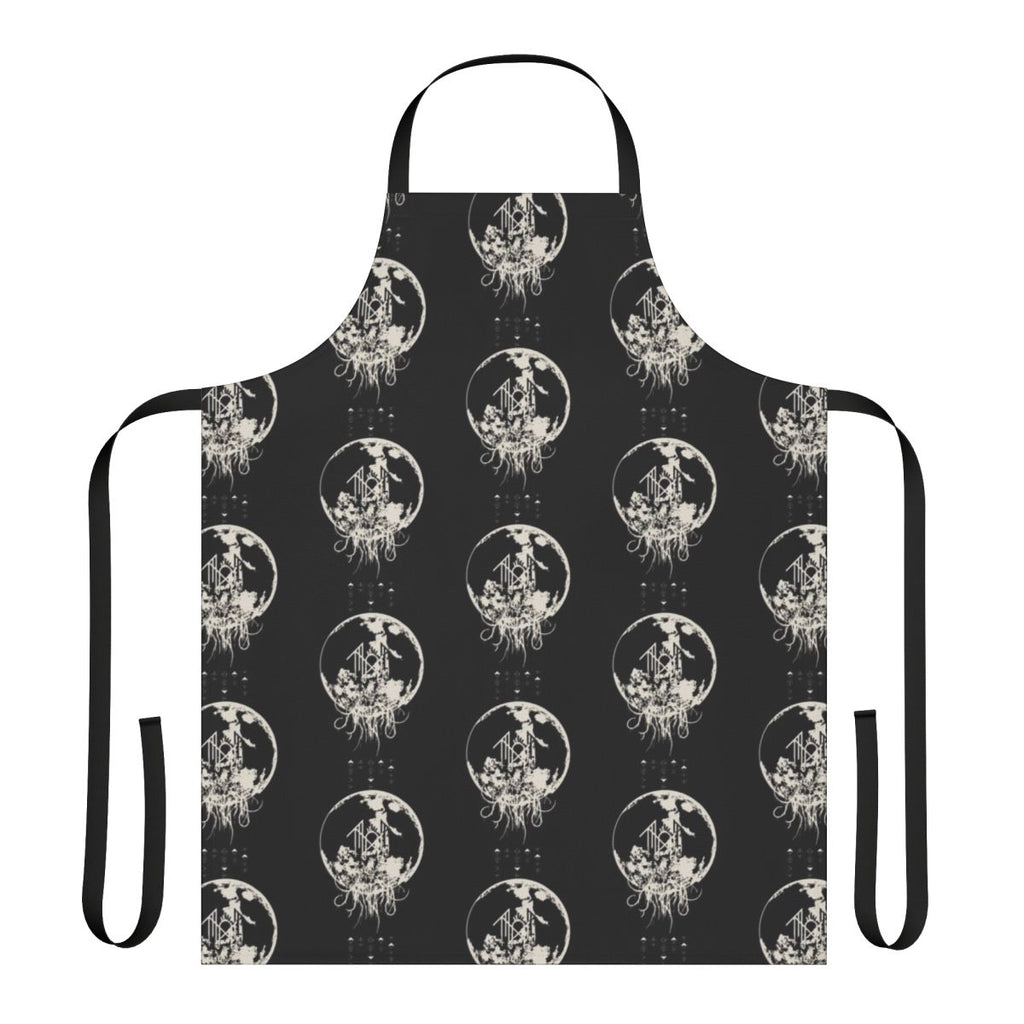 Apron featuring a moon design, inspired by the progressive metal band Sleep Token