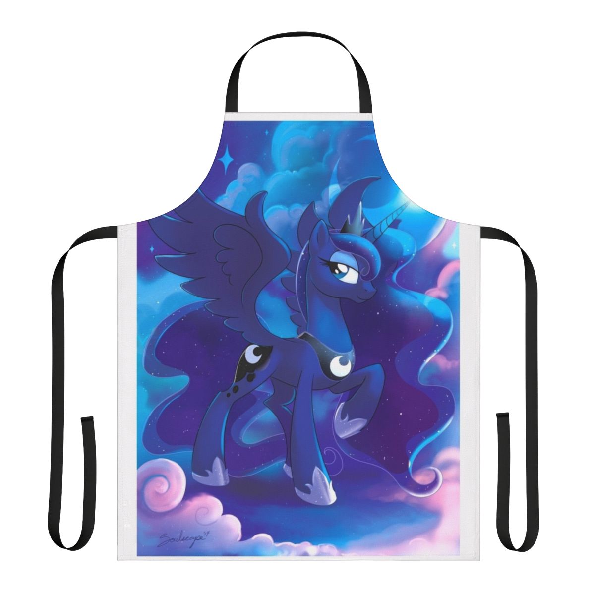 Apron featuring the alicorn princess Luna from My Little Pony: Friendship is Magic