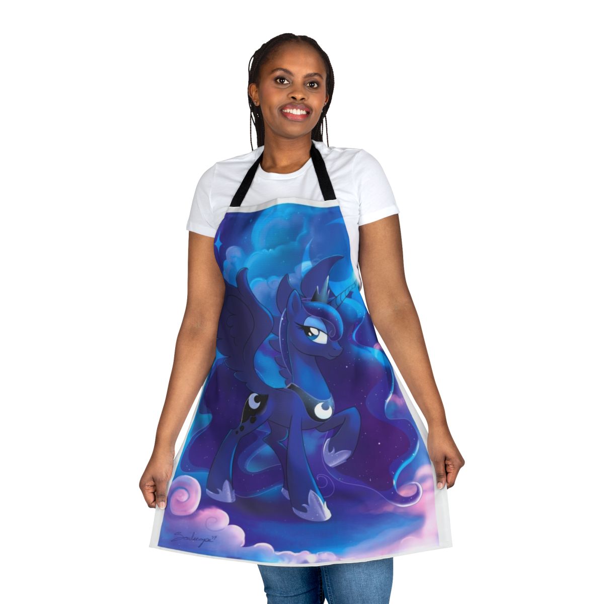 Apron featuring the alicorn princess Luna from My Little Pony: Friendship is Magic