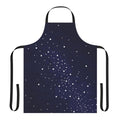 Starry night sky pattern printed on a durable, high-quality apron