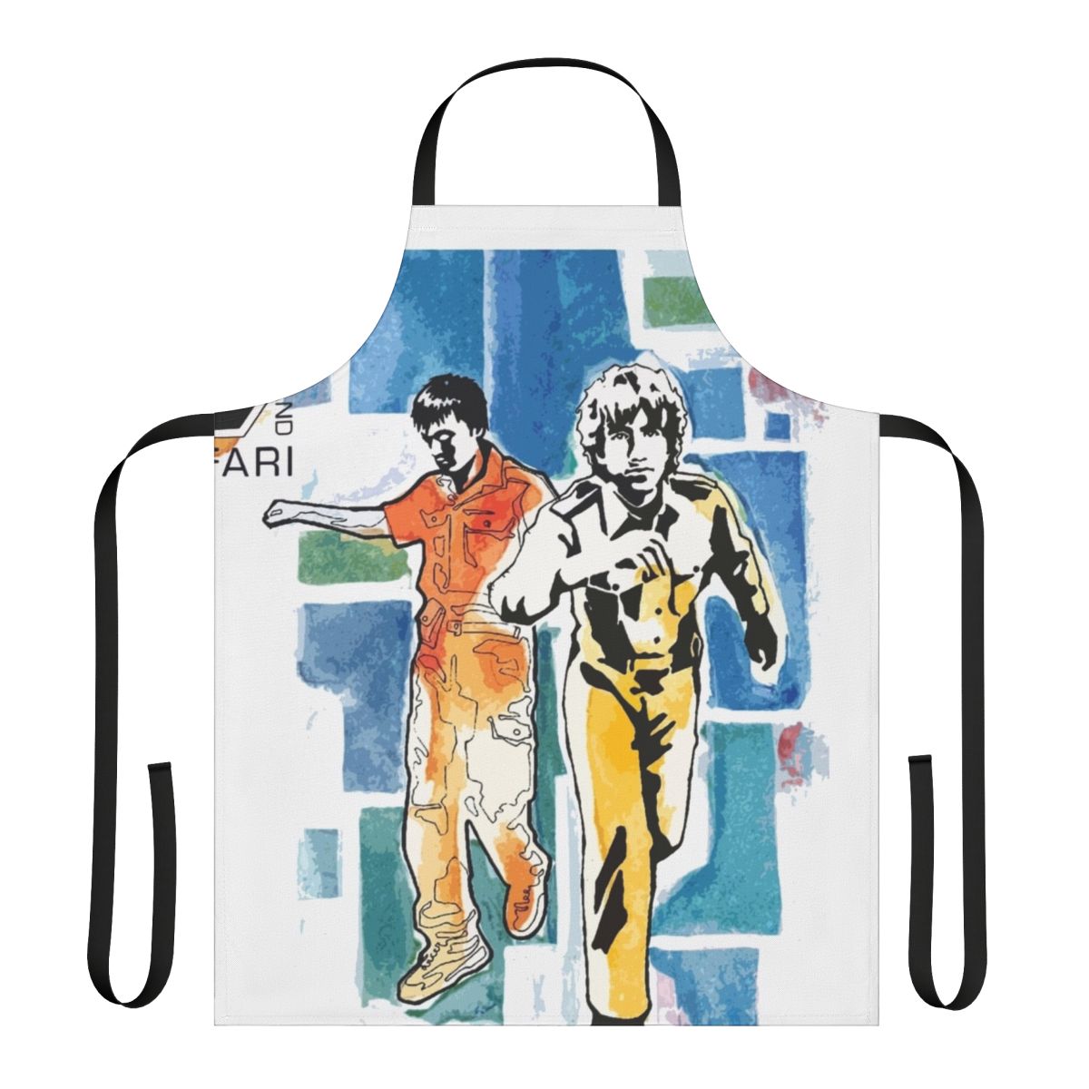 Stylish apron featuring an air moon safari design, perfect for music lovers and chill vibes.