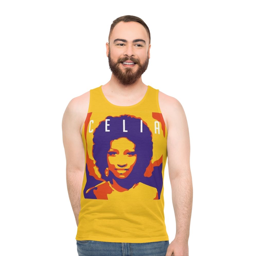 Celia Cruz inspired unisex tank top