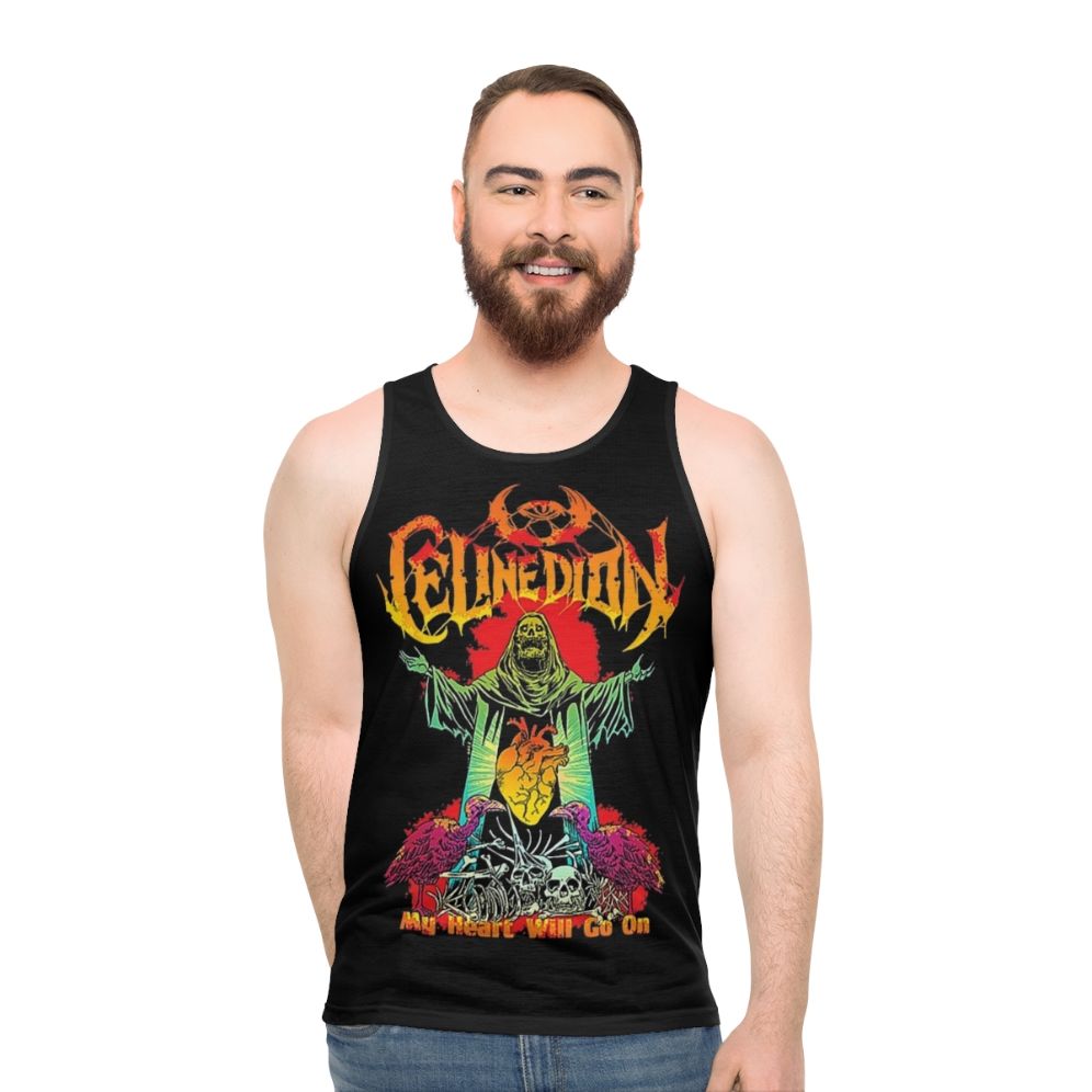 Celine Dion Metal Unisex Tank Top