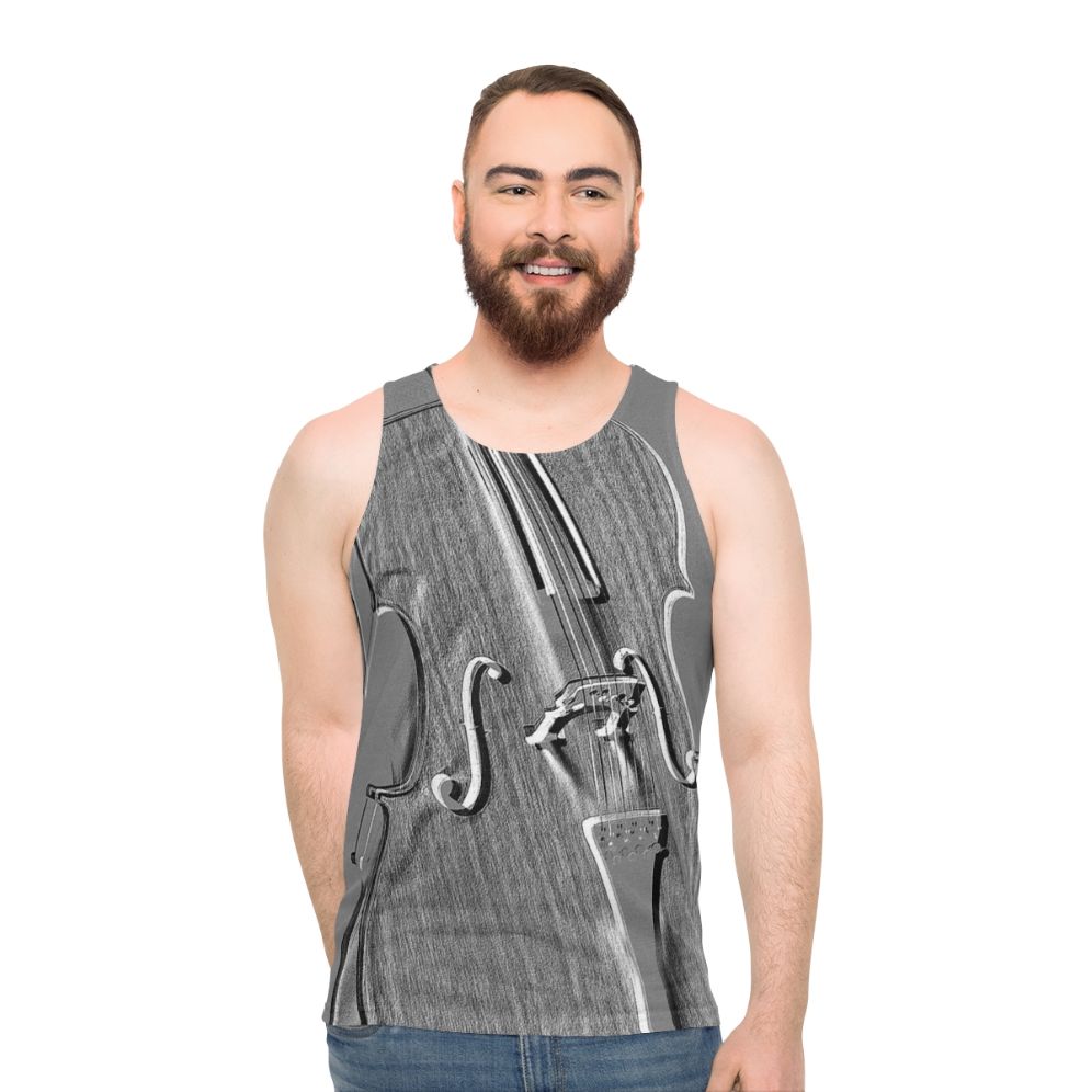 Cello Musician's Grey Tank Top