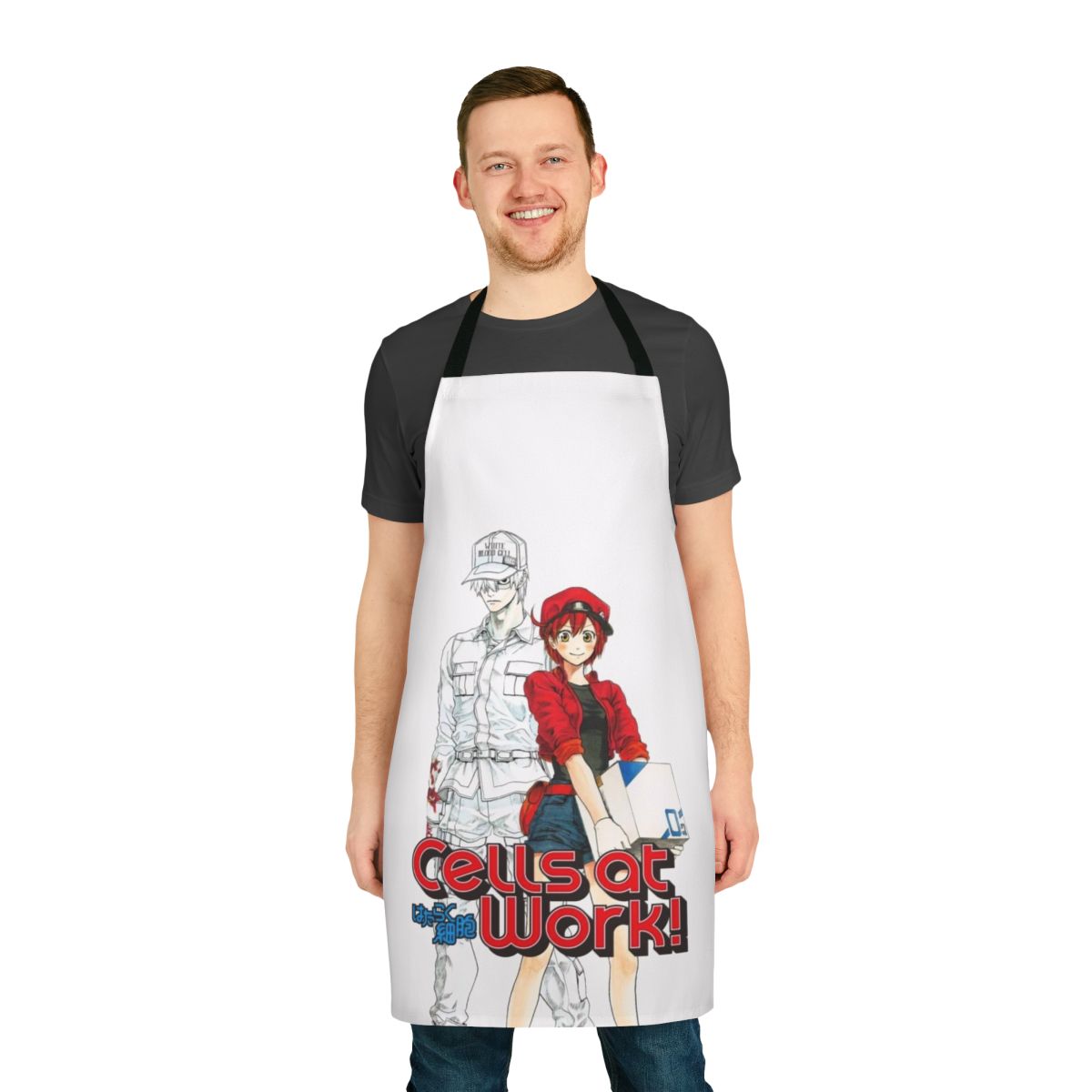 Cells at Work-inspired biology-themed anime apron