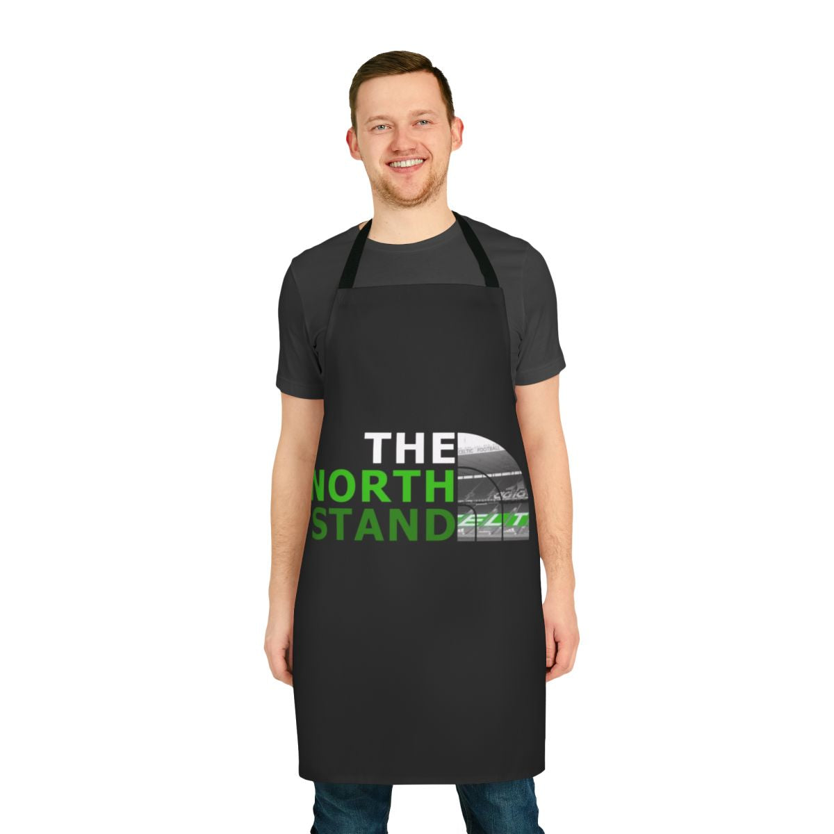Celtic FC inspired apron with Parkhead design
