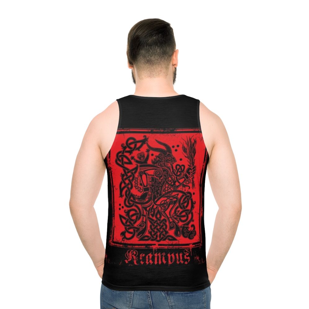 Celtic unisex tank top with Krampus design