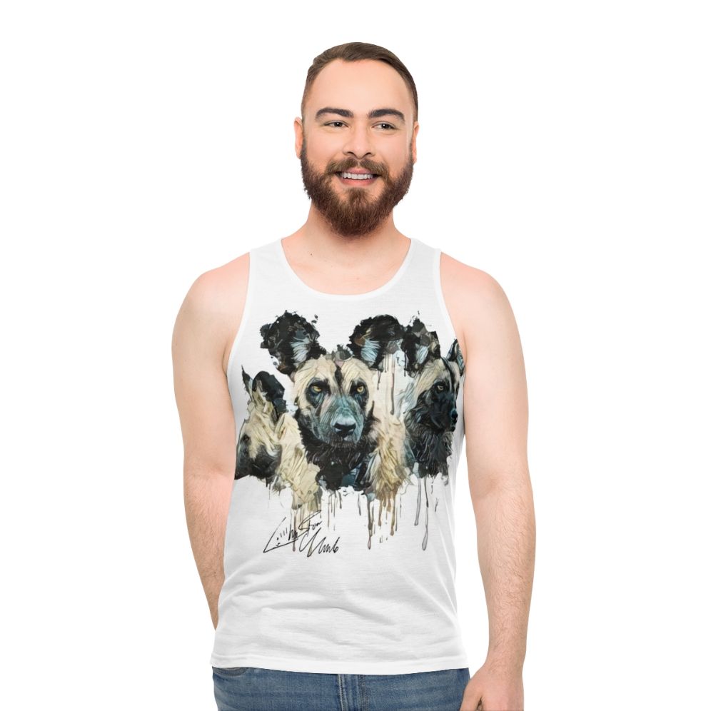 Cerberus Wild Dog Unisex Tank Top