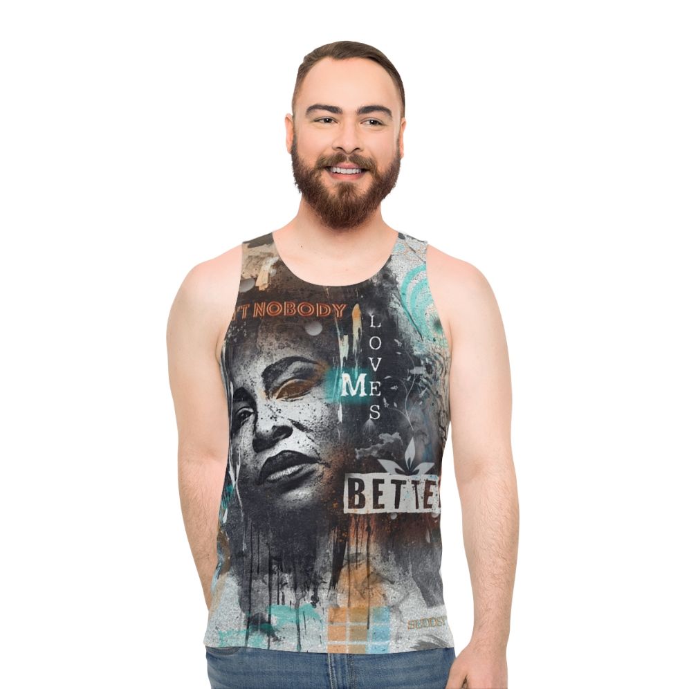 Chaka Khan disco-inspired tank top