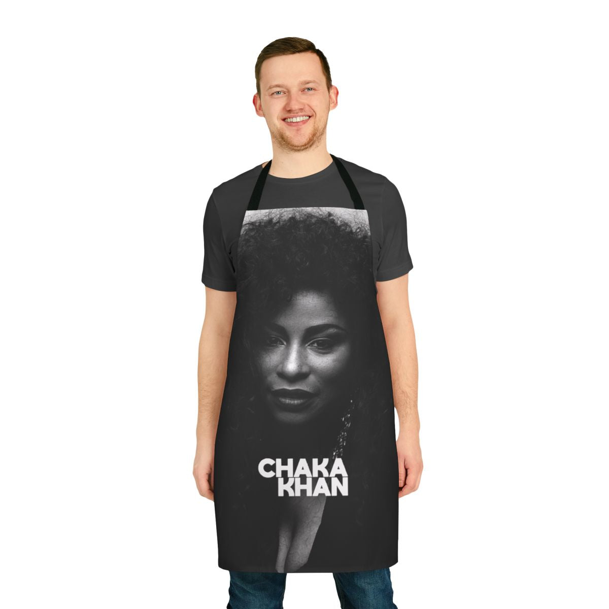 Chaka Khan-inspired apron featuring Tighoo Chaka Show Tour design