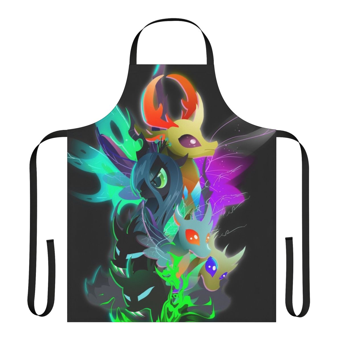 Changeling-themed apron featuring the Changeling Queen and King from My Little Pony: Friendship is Magic