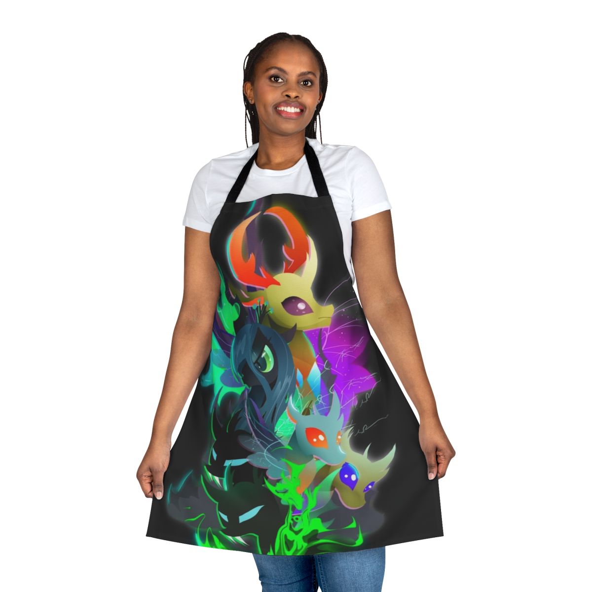 Changeling-themed apron featuring the Changeling Queen and King from My Little Pony: Friendship is Magic