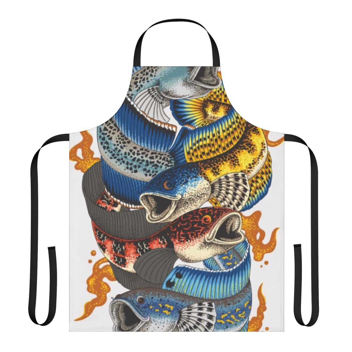 Channa Japanese Koi Fish Apron with an Artistic and Unique Design